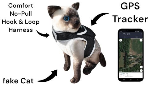 High Quality Waterproof Portable GSM Tracker for Easy GPS Pet Locating Size:M